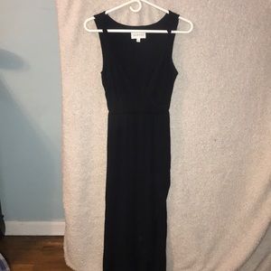 Black maxi dress.